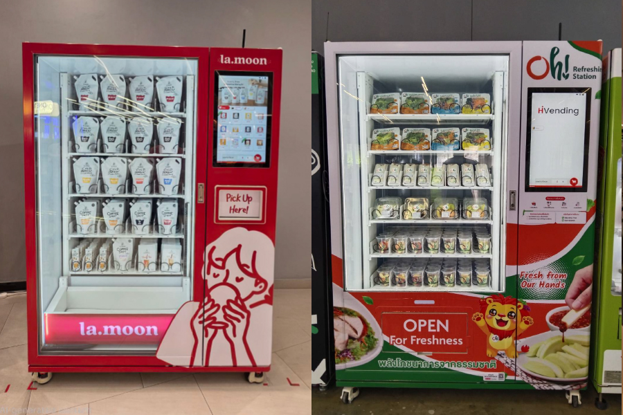 ตู้ Vending แบรนด์ la.moon และ Oh! Refreshing Station